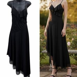 Y2k Rampage Asymmetrical Ruffle Gown